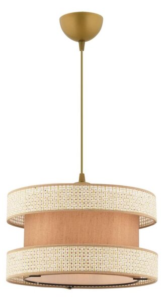 Lampadario a cavo HALO 1xE27/60W/230V beige/crema
