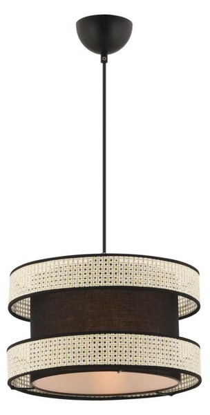 Lampadario a cavo HALO 1xE27/60W/230V nero/crema
