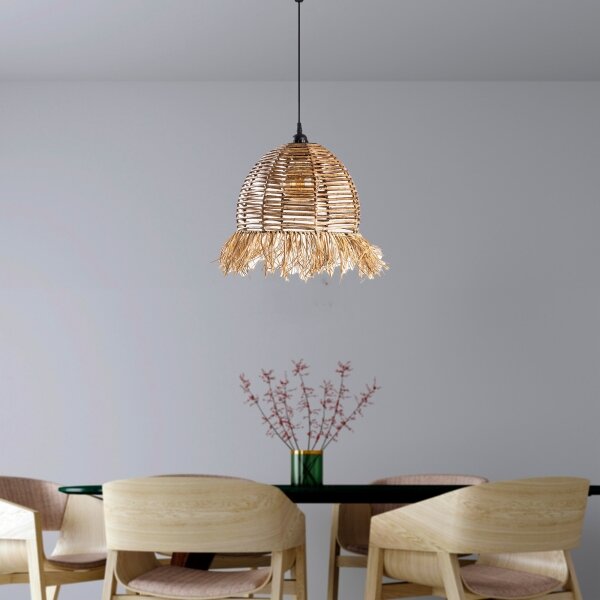 Lampadario sospeso con cavo RUYO 1xE27/40W/230V marrone