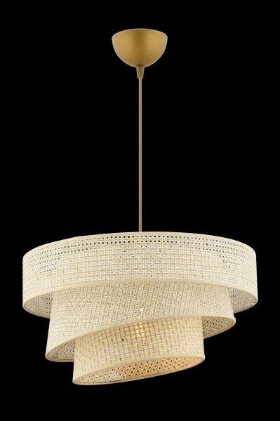 Lampadario a sospensione con cavo COUPER 1xE27/60W/230V colore crema