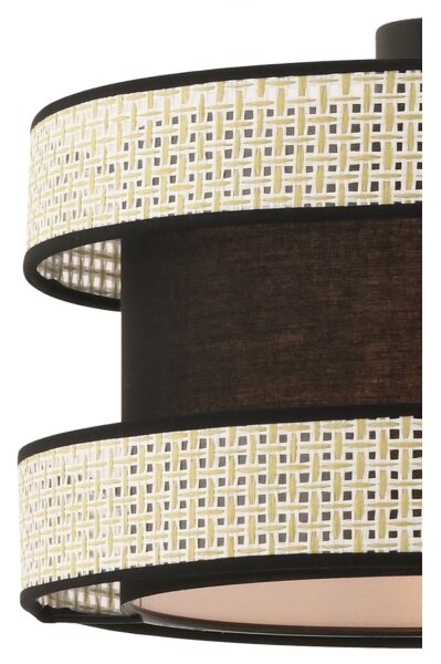 Lampadario a cavo HALO 1xE27/60W/230V nero/crema
