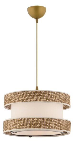 Lampadario con cavo HALO 1xE27/60W/230V crema/beige