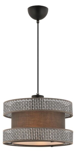 Lampadario a cavo HALO 1xE27/60W/230V marrone/grigio