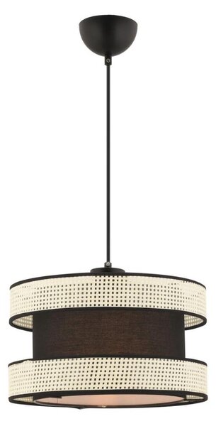 Lampadario a cavo HALO 1xE27/60W/230V nero/crema