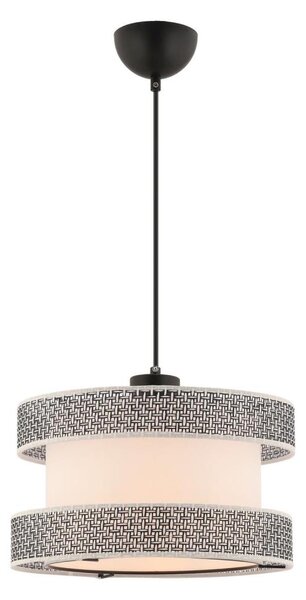 Lampadario a cavo HALO 1xE27/60W/230V crema/grigio