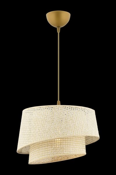 Lampadario a sospensione con cavo BARETTE 1xE27/60W/230V crema