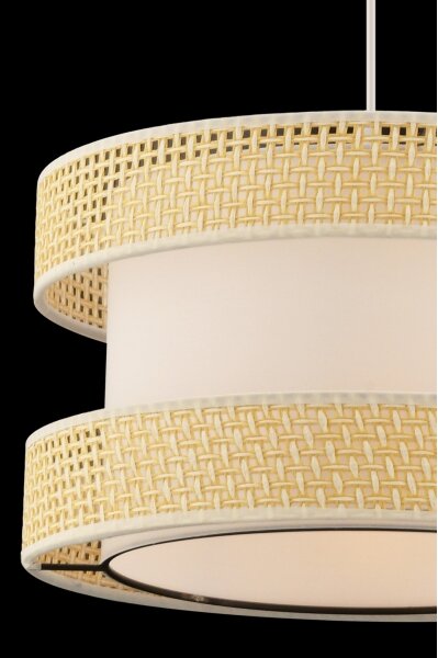 Lampadario sospeso con cavo HALO 1xE27/60W/230V crema/beige