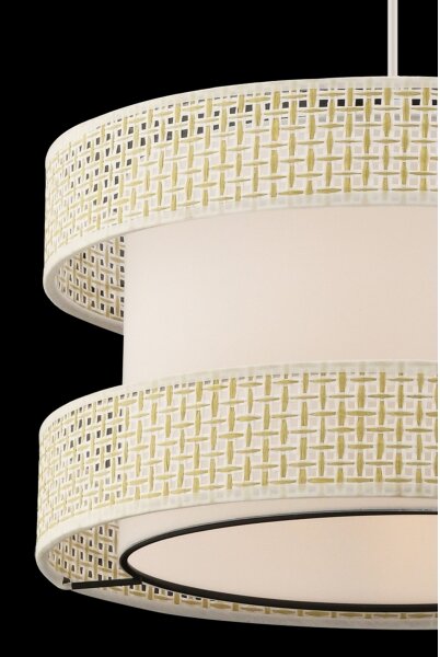 Lampadario a sospensione con cavo HALO 1xE27/60W/230V colore crema