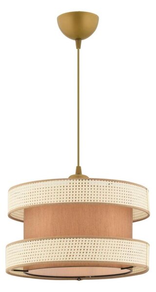 Lampadario a cavo HALO 1xE27/60W/230V marrone/crema