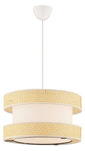 Lampadario sospeso con cavo HALO 1xE27/60W/230V crema/beige