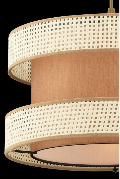 Lampadario a cavo HALO 1xE27/60W/230V marrone/crema