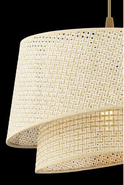 Lampadario a sospensione con cavo BARETTE 1xE27/60W/230V crema