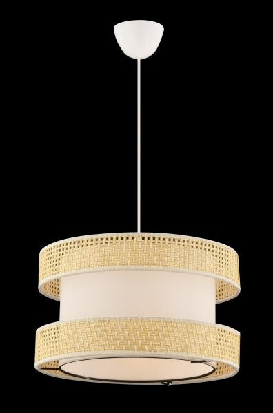 Lampadario sospeso con cavo HALO 1xE27/60W/230V crema/beige