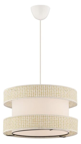 Lampadario a sospensione con cavo HALO 1xE27/60W/230V colore crema