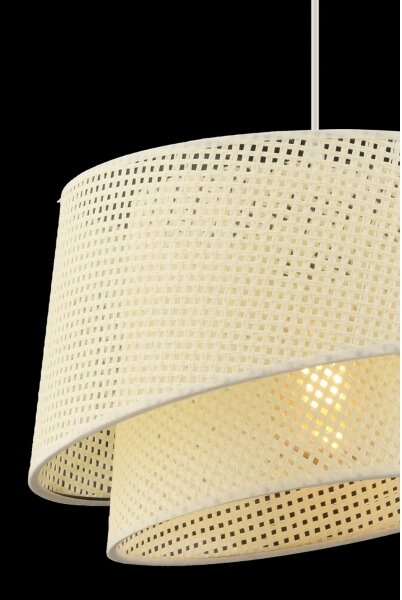 Lampadario a cavo BARETTE 1xE27/60W/230V crema