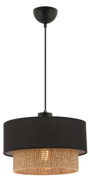 Lampadario a sospensione su cavo ECHO 1xE27/60W/230V nero/marrone