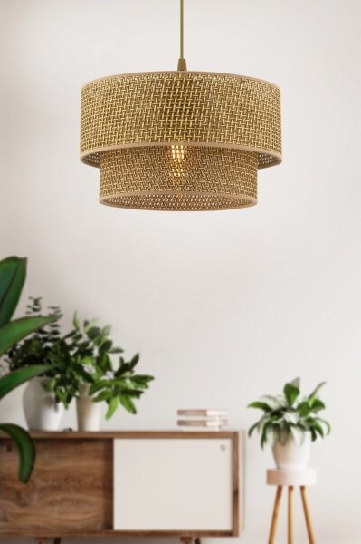 Lampadario a cavo ECHO 1xE27/60W/230V marrone