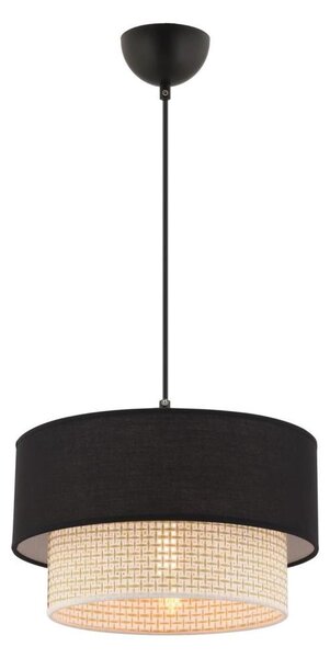 Lampadario a cavo ECHO 1xE27/60W/230V nero/crema