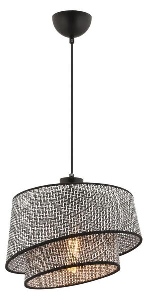 Lampadario a cavo BARETTE 1xE27/60W/230V grigio/nero