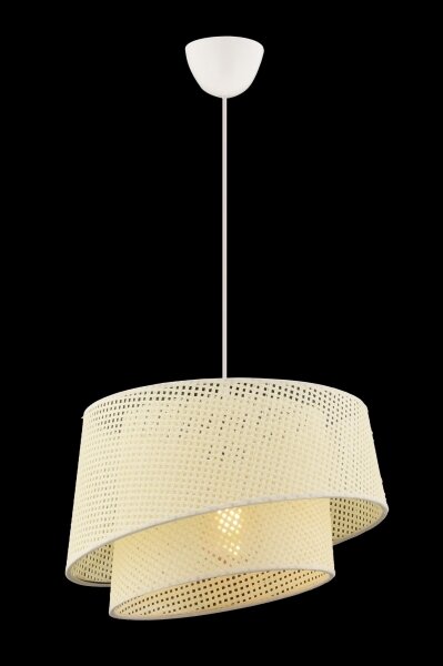 Lampadario a cavo BARETTE 1xE27/60W/230V crema