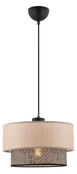 Lampada a sospensione su cavo ECHO 1xE27/60W/230V beige/grigio