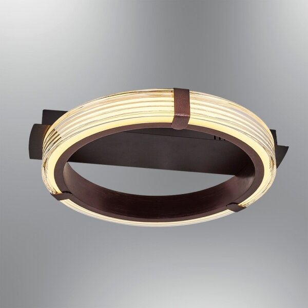 Plafoniera LED JESI, 2W, 230V, 3000K, marrone