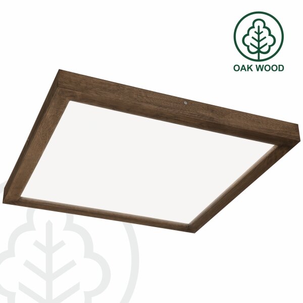 Brilagi-LED Plafoniera da bagno WOODY FRAME LED/40W/230V 60x60 cm IP44 rovere/noce
