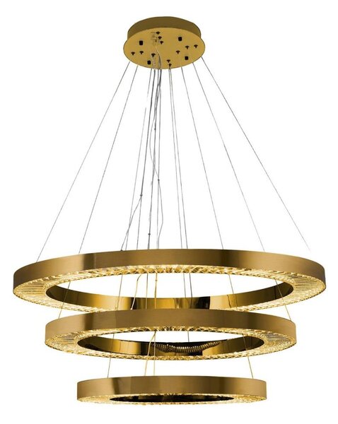 Lampadario LED a sospensione con cavo JESI LED/99W/230V 3000K diam. 100 cm bronzo