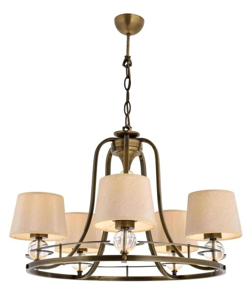 Lampadario a catena NARA 5xE27/40W/230V ottone