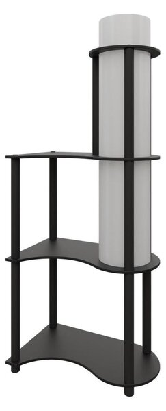Lampada da terra con ripiani NOTO 1xE27/40W/230V nera