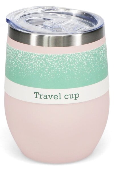 Tazza da viaggio rosa chiaro 350 ml - Rex London