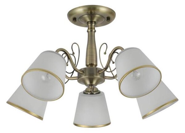 Lampadario a stelo LOSANNA 5xE14/40W/230V in ottone