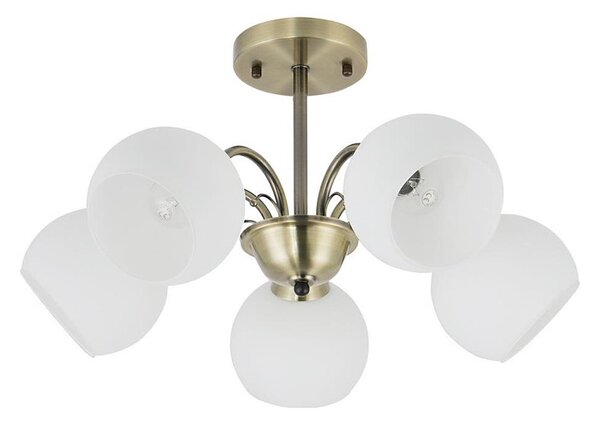 Lampadario a stelo NESTOR 5xE27/40W/230V ottone