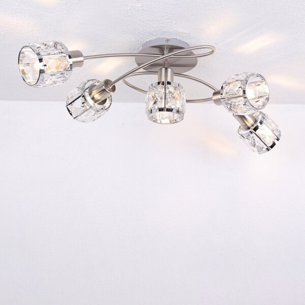 Globo 54356-5 - Lampadario a plafone KRIS 5xE14/40W/230V