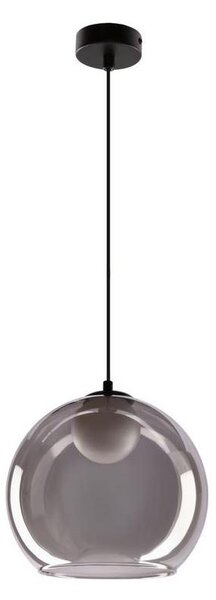 Lampadario a sospensione su cavo BRIN 1xG9/15W/230V nero fumé