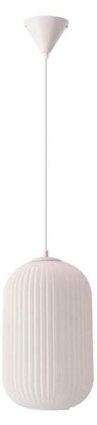 Lampada a sospensione con cavo CRESTO 1xE27/40W/230V bianco