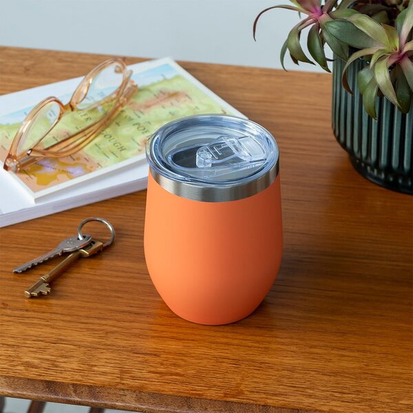 Tazza da viaggio arancione da 350 ml - Rex London