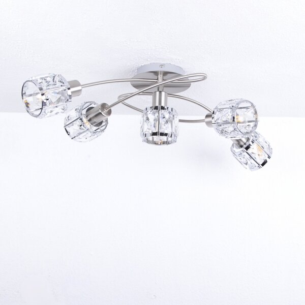 Globo 54356-5 - Lampadario a plafone KRIS 5xE14/40W/230V
