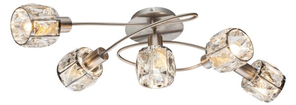 Globo 54356-5 - Lampadario a plafone KRIS 5xE14/40W/230V