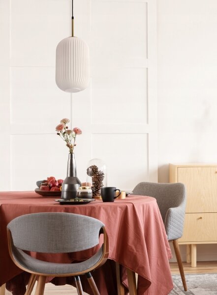 Lampadario a cavo CRESTO 1xE27/40W/230V bianco/oro