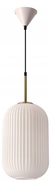 Lampadario a cavo CRESTO 1xE27/40W/230V bianco/oro