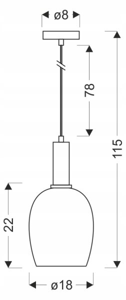 Lampada sospesa a cavo WOLKEN 1xE27/40W/230V bianco/nero