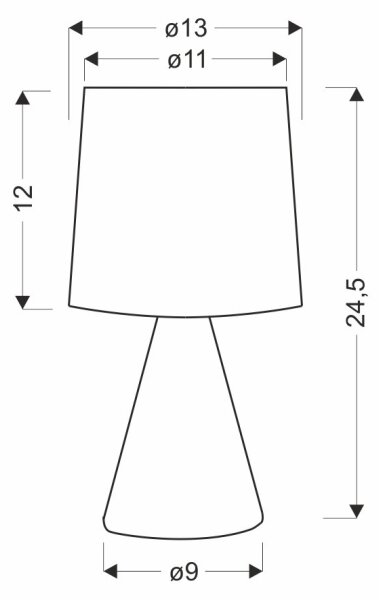 Lampada da tavolo SATTI 1xE14/40W/230V beige