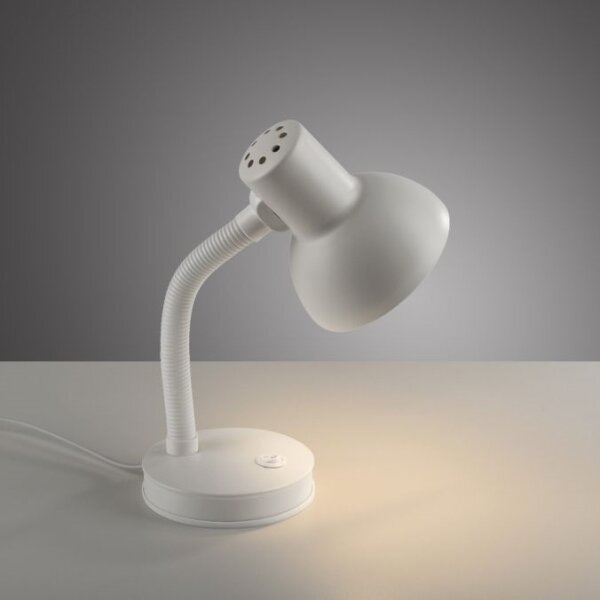 JUST LIGHT. 11080-16 - Lampada da tavolo flessibile FLEXI 1xE27/25W/230V bianca