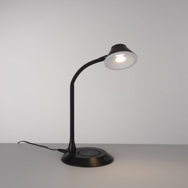 JUST LIGHT. 14414-18-LED Lampada da tavolo dimmerabile con ricarica PUCKI LED/4,5W/230V nera