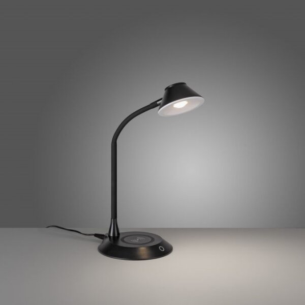 JUST LIGHT. 14414-18-LED Lampada da tavolo dimmerabile con ricarica PUCKI LED/4,5W/230V nera