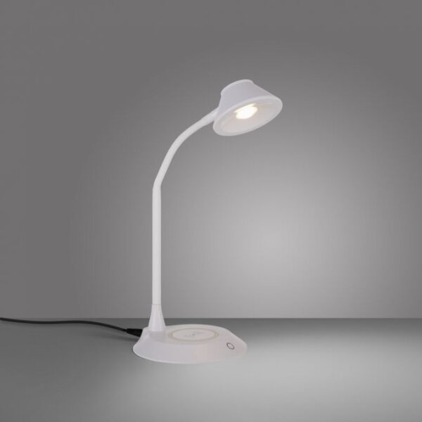 JUST LIGHT. 14414-16 - Lampada da tavolo dimmerabile a LED ricaricabile PUCKI LED/4,5W/230V bianco