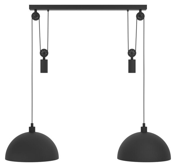Lampada a sospensione LB22 Winkworth nero 1180x380mm 2xE27 43436