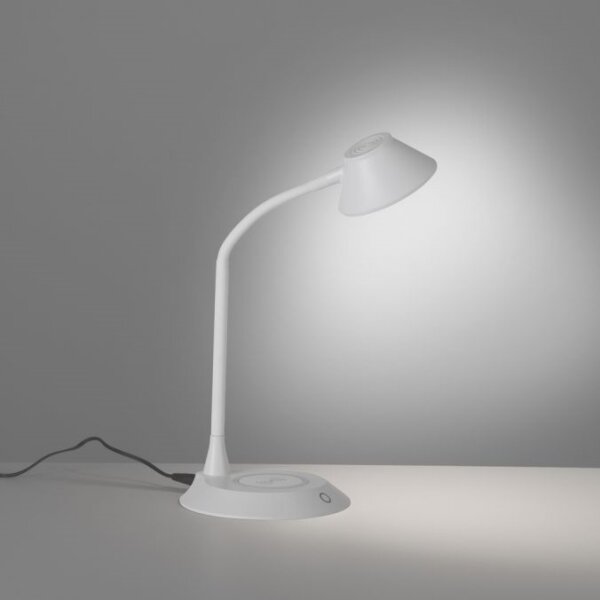 JUST LIGHT. 14414-16 - Lampada da tavolo dimmerabile a LED ricaricabile PUCKI LED/4,5W/230V bianco