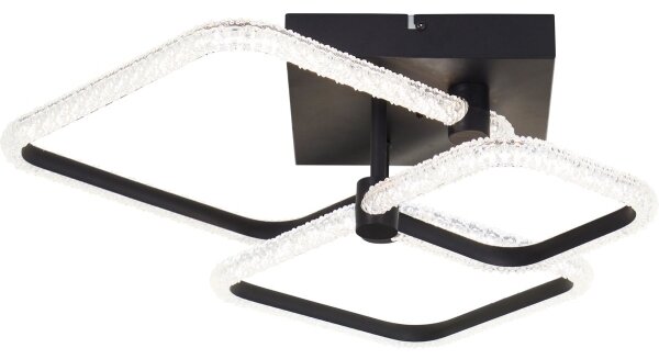 Brilliant - Plafoniera LED dimmerabile AYDIN LED/34W/230V nera + telecomando